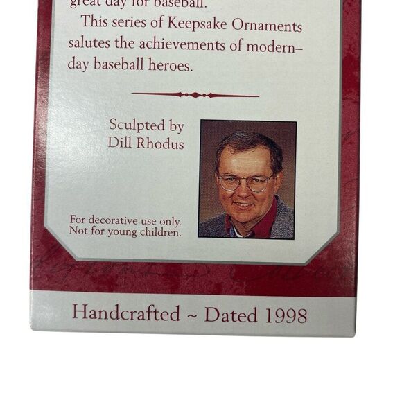 Cal Ripken Jr At The Ballpark Hallmark Baseball Ornament 1998 - Picture 4 of 4